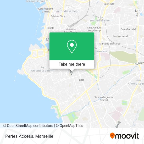 Perles Access map