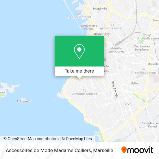 Accessoires de Mode Madame Colliers map