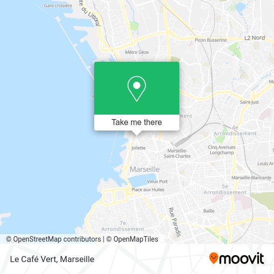 Le Café Vert map