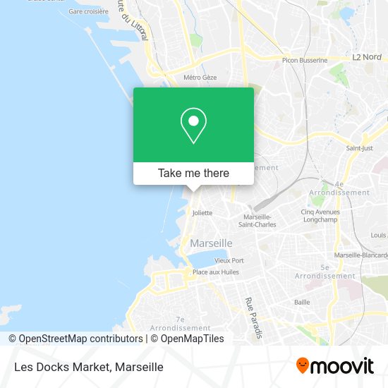 Les Docks Market map