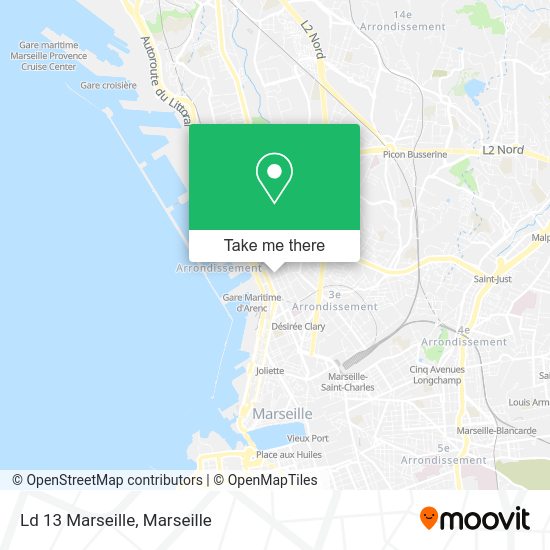Ld 13 Marseille map