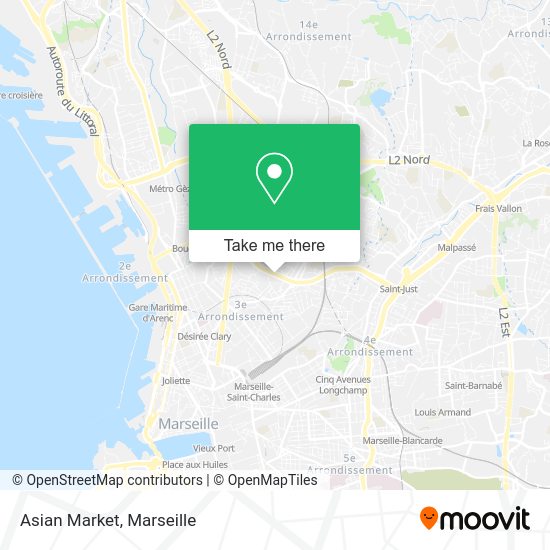 Asian Market map