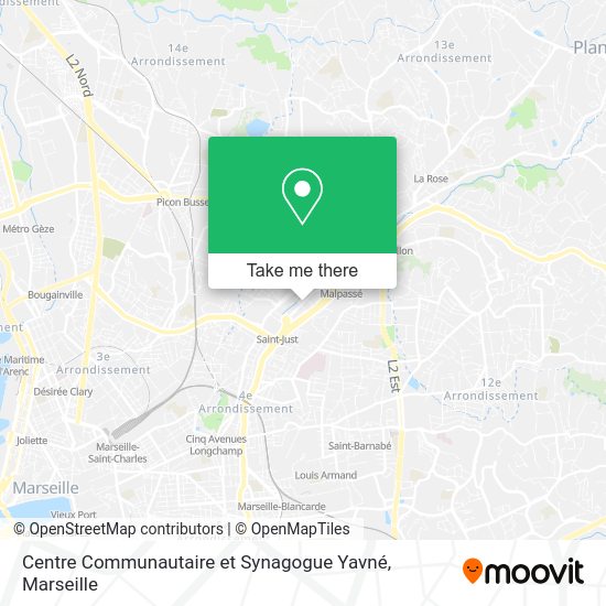 Centre Communautaire et Synagogue Yavné map
