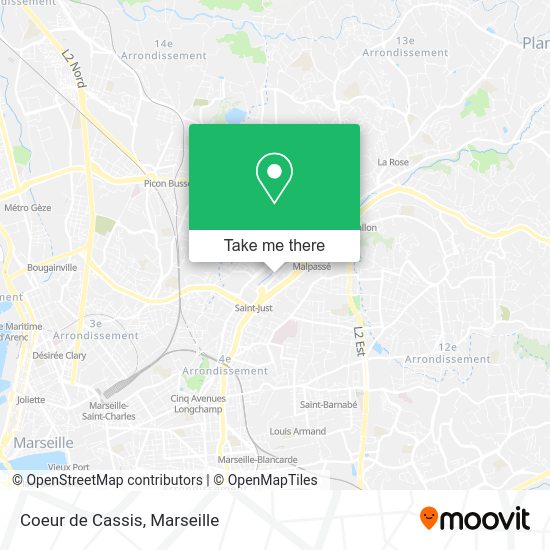 Coeur de Cassis map