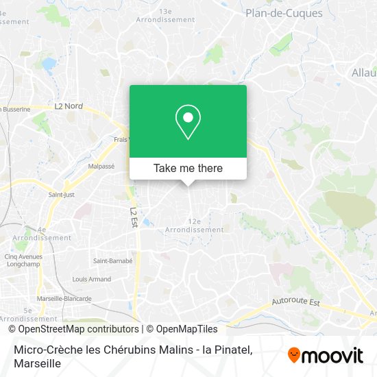 Micro-Crèche les Chérubins Malins - la Pinatel map