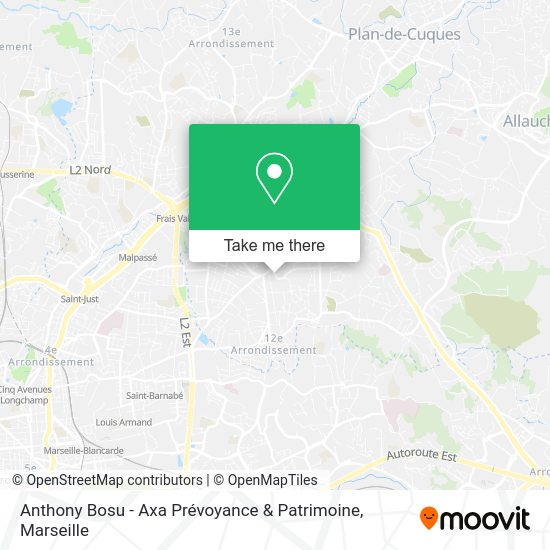 Anthony Bosu - Axa Prévoyance & Patrimoine map