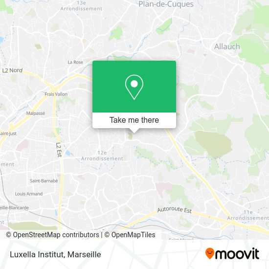 Luxella Institut map
