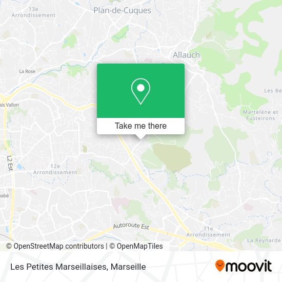 Les Petites Marseillaises map