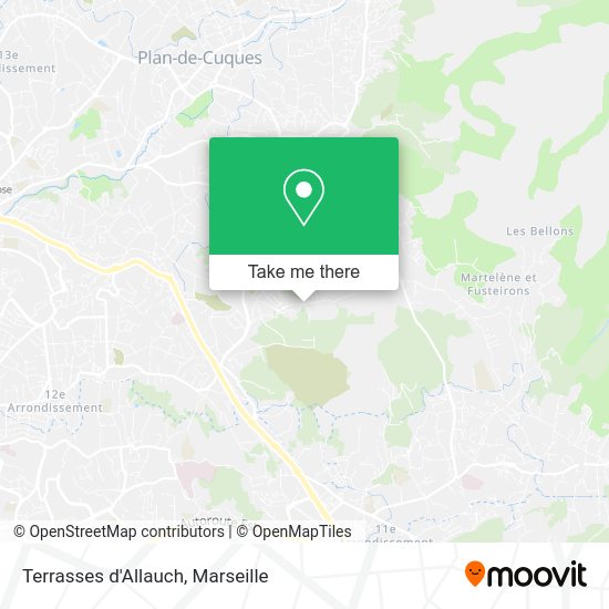 Terrasses d'Allauch map