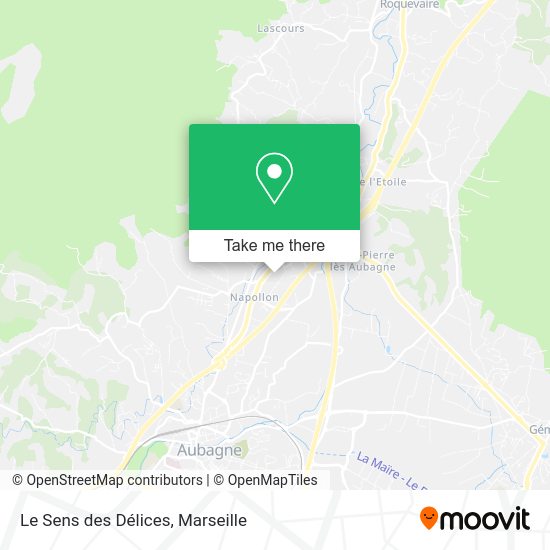 Le Sens des Délices map