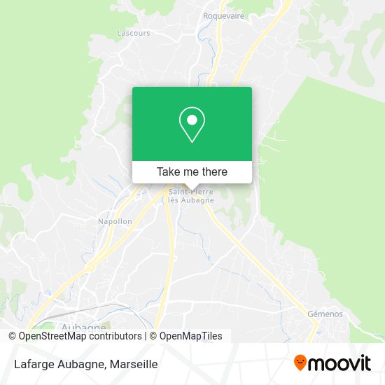 Lafarge Aubagne map
