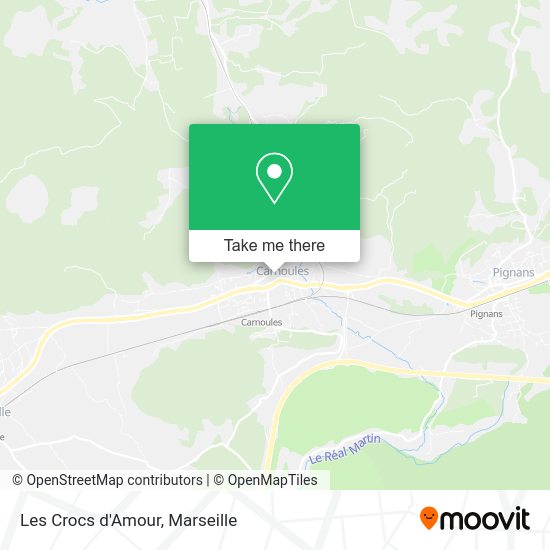 Les Crocs d'Amour map