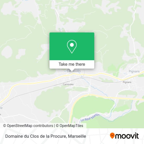 Domaine du Clos de la Procure map