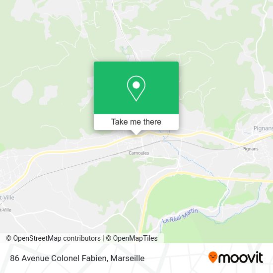 86 Avenue Colonel Fabien map