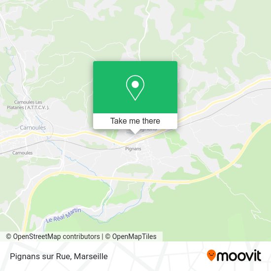 Pignans sur Rue map