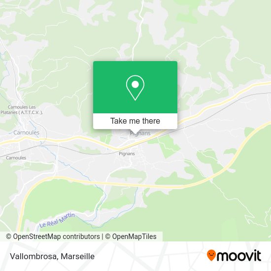 Vallombrosa map