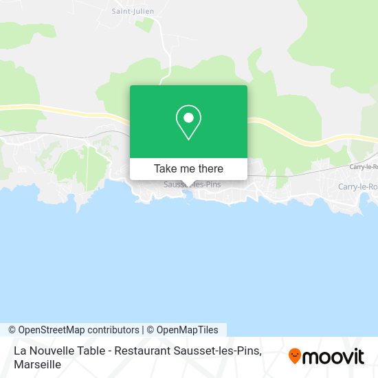 La Nouvelle Table - Restaurant Sausset-les-Pins map
