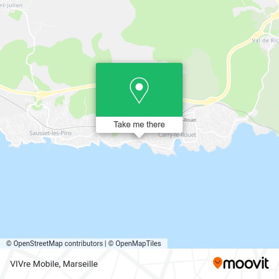 VIVre Mobile map