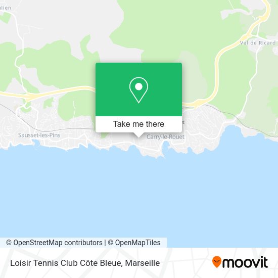 Loisir Tennis Club Côte Bleue map