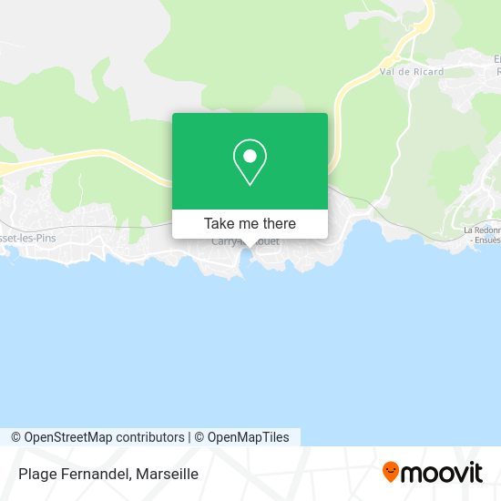 Plage Fernandel map