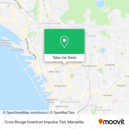 Croix-Rouge Insertion Impulse Toit map