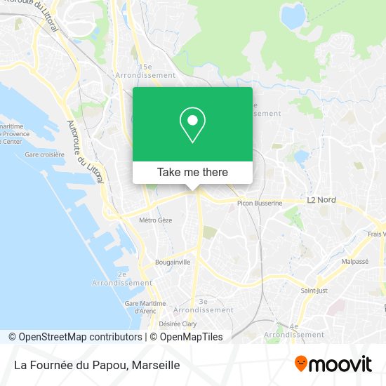La Fournée du Papou map
