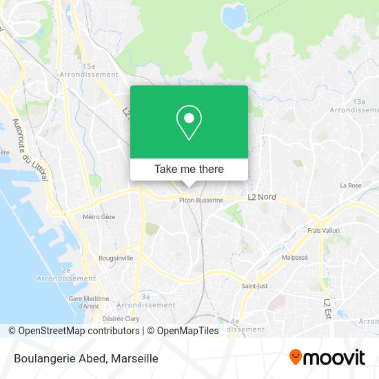 Boulangerie Abed map