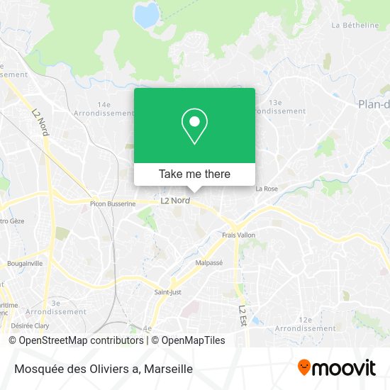Mosquée des Oliviers a map