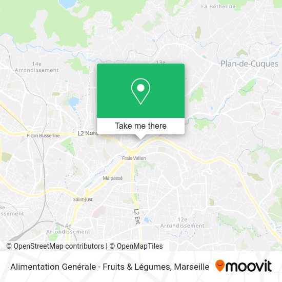 Alimentation Genérale - Fruits & Légumes map