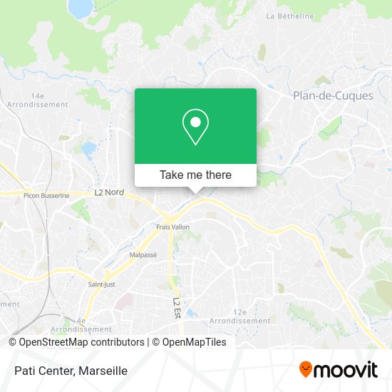 Pati Center map