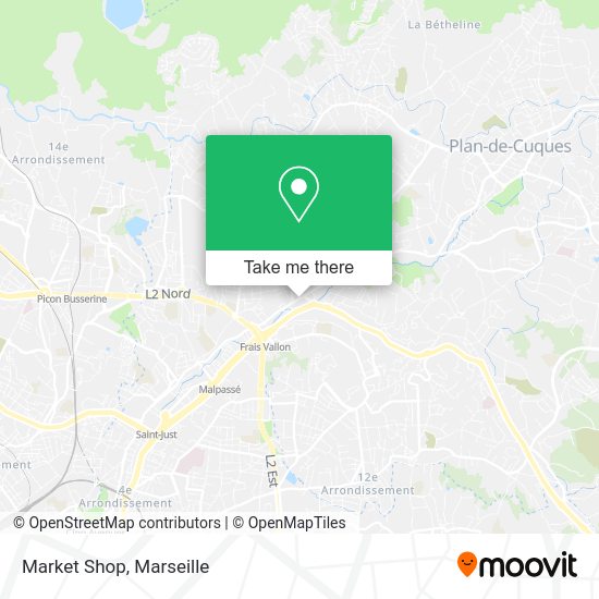 Market Shop map