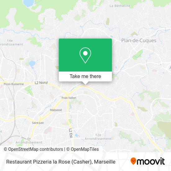 Restaurant Pizzeria la Rose (Casher) map