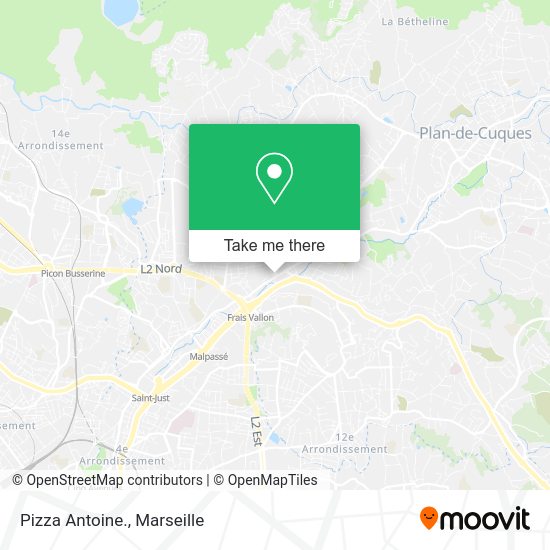 Pizza Antoine. map