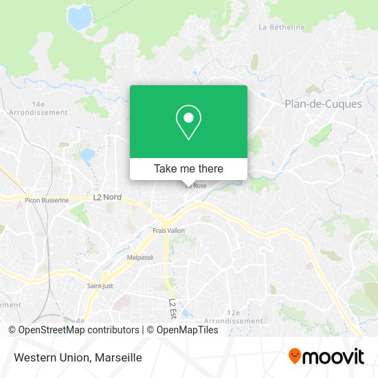 Western Union map