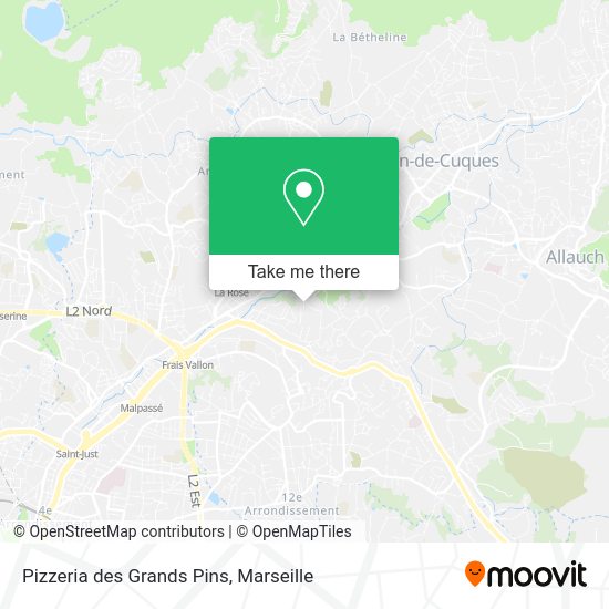 Pizzeria des Grands Pins map