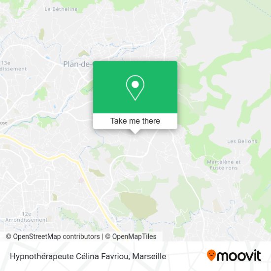Hypnothérapeute Célina Favriou map