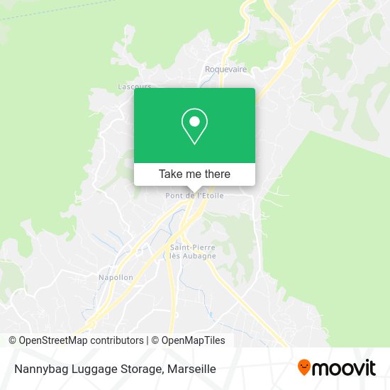Nannybag Luggage Storage map