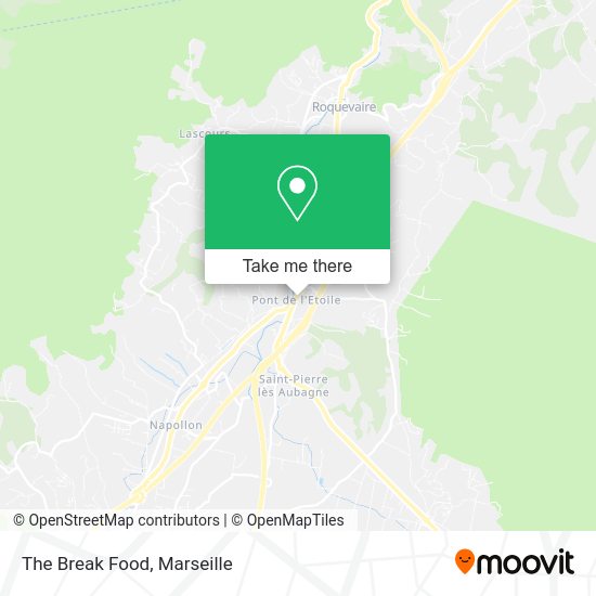 The Break Food map