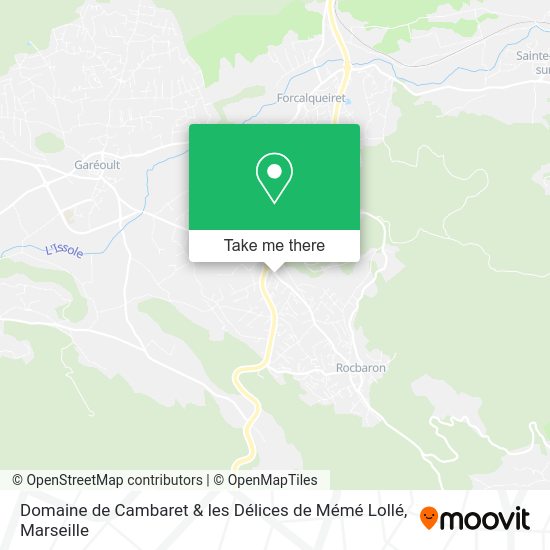 Domaine de Cambaret & les Délices de Mémé Lollé map