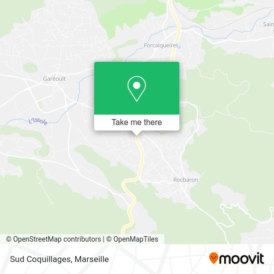 Sud Coquillages map
