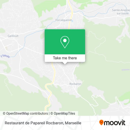 Restaurant de Papareil Rocbaron map