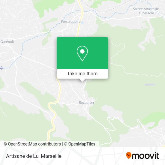 Artisane de Lu map