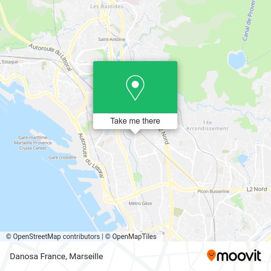 Danosa France map