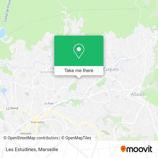 Les Estudines map