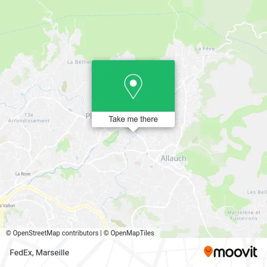 FedEx map