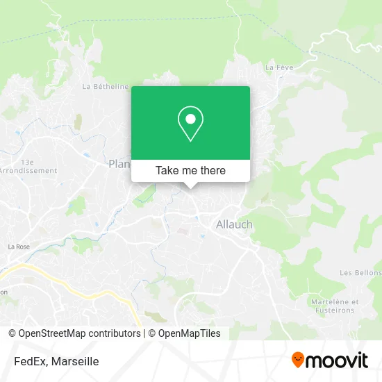 FedEx map