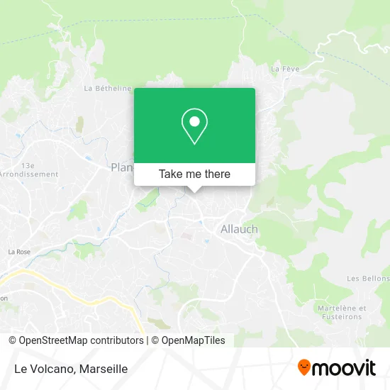 Le Volcano map