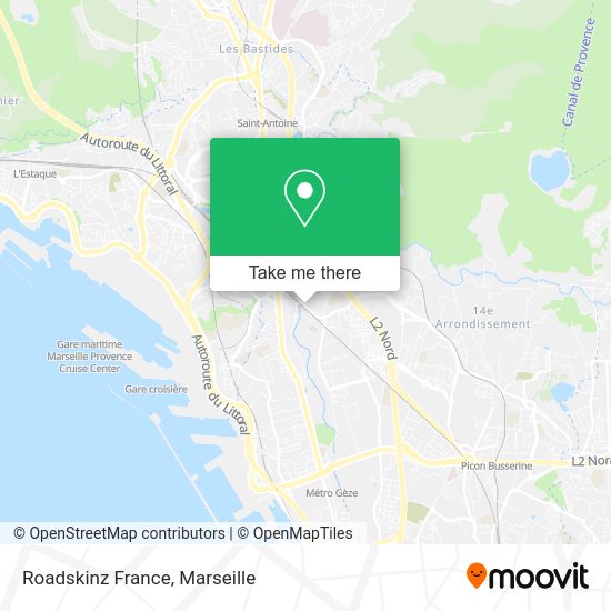 Roadskinz France map