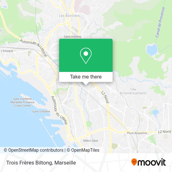 Trois Frères Biltong map
