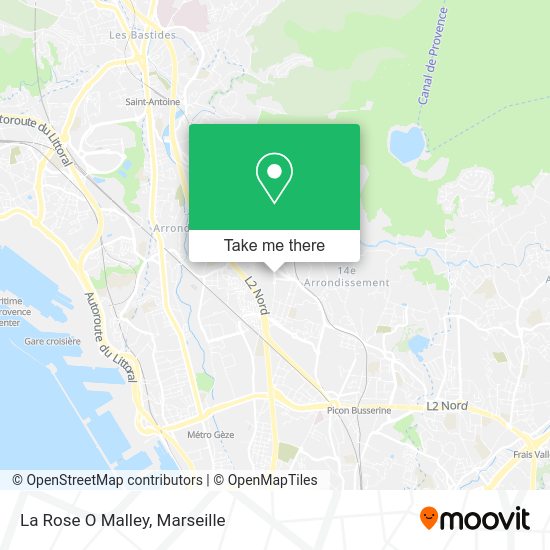 La Rose O Malley map